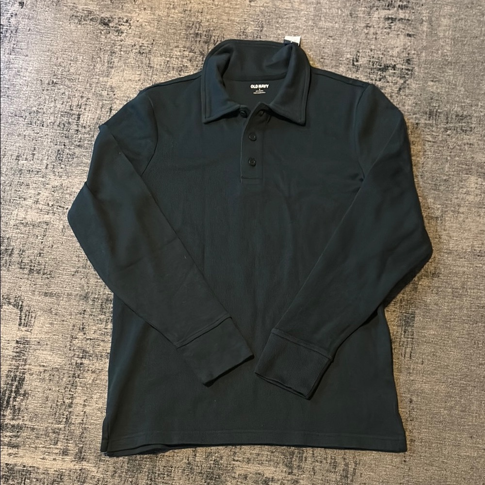 Old Navy Green Button Collared long sleeve